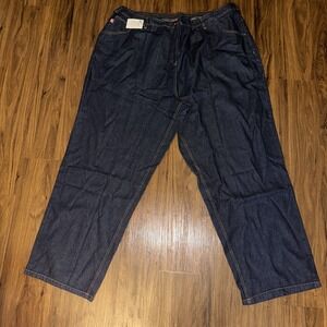 Woman Within Denim Jeans Pants Dark Wash  #9509-6‎ Size 34 Tall